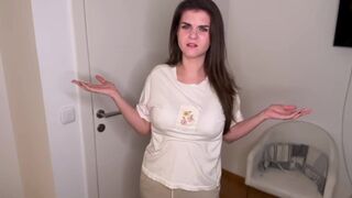 Hot Step Mother was caught by her step son while jerking off her big cock - 1 image