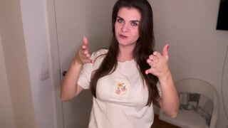 Hot Step Mother was caught by her step son while jerking off her big cock - 4 image