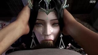 3D sexy music teacher cheating with big cock student