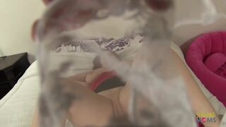 Redhead MILF with big tits gets a long cock deep inside of her cunt