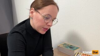 Hungry Teacher Sweetie Girl Has Come up with a New Grading System! - 4 image