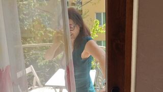 Sex my stepmom who dressed like a slut, hard and with dirty talk! - 1 image