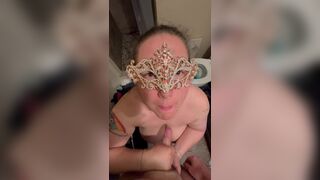 Late night blowjob in the bathroom by big tit Daisy MILF - 15 image