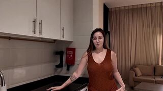 Step-mom and Alina Rai get naughty in hotwife photo shoot with big tits bouncing!