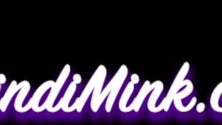 Mindi Mink, the kinky stepmom, begs for your hard cock while getting her hairy pussy pounded solo