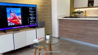 Watch Carla Morelli & Naty Delgado's massive tits bounce as they ride a huge cock POV style