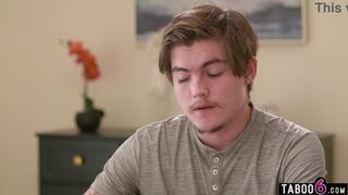 Tyler Cruise's massive latina tits distract Little Puck as he teaches him how to handle big boobs