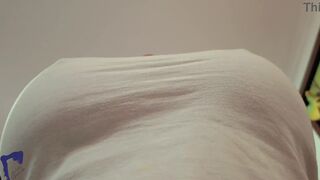 Curvy Latina AlinaVelvet plays with herself before riding her neighbor's hard cock & swallowing