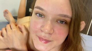 JuliaSayNo's insatiable stepdaughter gives up her mouth and pussy to her stepdad for a new round of rough sex and blowjobs