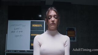 Petite blondes Jane Wilde, Sarah Arab, Reagan Foxx, and Kenna James engage in steamy group sex with Seth Gamble, Lucky Fate