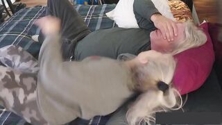 BBW MILF Squidward Testicles gets her tight pussy and massive tits drilled hard