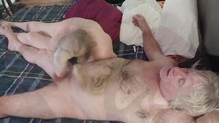 BBW MILF Squidward Testicles gets her tight pussy and massive tits drilled hard