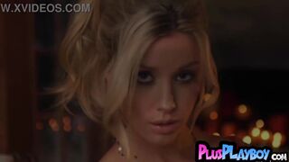 Darcie Dolce & Alexandra Belle flaunt their perfect curves & huge tits in a steamy striptease