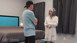 Step-grandma MILF Stella gets impregnated by Stefano's huge cock - E31
