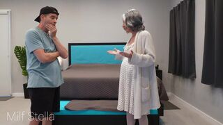 Step-grandma MILF Stella gets impregnated by Stefano's huge cock - E31