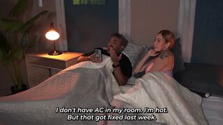 Stepson's massive rod pounds Anai Loves & Angel Cruz's perfect tits while husband's away - 2 image