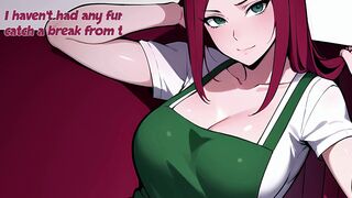Kushina's tight MILF pussy gets stretched by new riding technique - JOI Hentai - 3 image