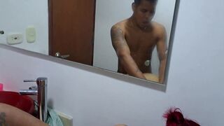 Stepson can't resist curvy Latina stepmom's big tits & ass - 2 image