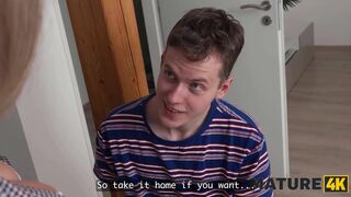 Watch Mikaya Sweet's massive natural tits and tight pussy help Rico Perico become a man - virgin boy action! - 7 image
