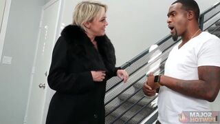 Dee Williams worships Rome Major's big black cock with her tight pussy and big tits - 1 image