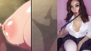 Natsuzuma 1: POV hentai of a horny MILF satisfied by strangers - 1 image