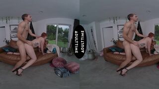 Lauren Phillips cheats with neighbor while husband watches - POV virtual sex with big tits MILF - 13 image
