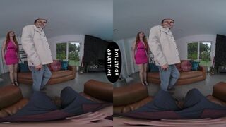 Lauren Phillips cheats with neighbor while husband watches - POV virtual sex with big tits MILF - 5 image