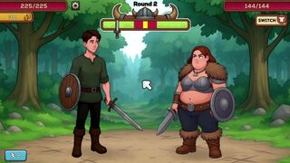 Dane's Porn Game: MILF with Big Tits Plays Hentai Game with Hunk - 3 image