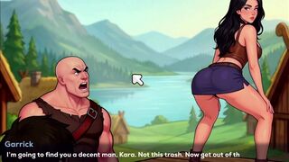 Dane's Porn Game: MILF with Big Tits Plays Hentai Game with Hunk - 6 image