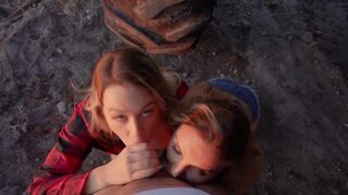 Watch Lola Cheeks, Zoey Uso, Kate Dalia, Ashley Alexander, and Logan Xander gag and deepthroat in public with cum - 9 image