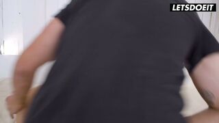 Watch Sapphire LaPiedra's tight pussy get drilled hard by Potro de Bilbao's huge rod in doggy style - 13 image