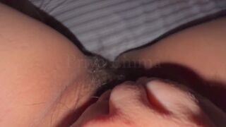 Horny Indonesian MILF with Big Tits fingering her hairy pussy in Indonesian Porn - 6 image