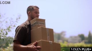 Reagan Foxx teaches young Jay Romero how to deepthroat a big MILF with a huge tits - 8 image
