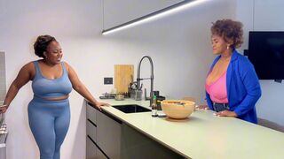 Watch Danisha Milf's Boss Can't Resist Her Massive Tits and Muscular Body! - 1 image