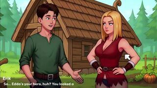 Busty MILF with massive tits takes on a big cock in anime game-play adventure - 6 image