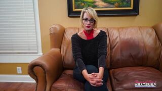 Watch Diana's tight mature pussy get dominated and gagged by Jeff's deep throat skills! - 4 image