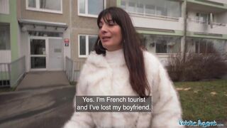 French MILF Lola deluca cheats on hubby with hung stranger in public - caught on camera! - 1 image