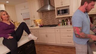 Watch Alexa Taylor take a hard pounding from Steve Rickz's huge cock while her PAWG mom watches in awe - 1 image