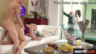 Lucky guy gets to watch Nico Vegas & Chloe Heart get their natural tits & big butts humiliated while cuckold husband waits in the wings - 9 image