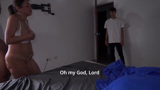 Alondra & Michael in wild Midnight Threesome with Stepmom & Stepson - Family Taboo - 6 image