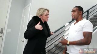 Dee Williams takes Rome Major's massive cock like a pro & gets her curvy face covered in jizz
