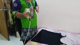 Saudi Big Ass Hot stepmom while ironing clothes, stepson come & fucks her Roughly - Arab MILF Hardcor Fuck & Cum Inside Pussy - 2 image