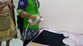 Saudi Big Ass Hot stepmom while ironing clothes, stepson come & fucks her Roughly - Arab MILF Hardcor Fuck & Cum Inside Pussy - 3 image