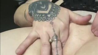 Sexy wife rubbing her clit hard to great orgasm - 15 image