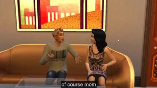 Asian stepmom is challenged by stepson to strip after losing video game match | then they fuck each other, being attracted to each other - 2 image