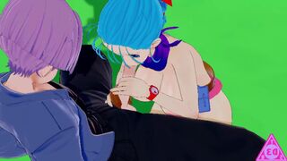 KOIKATSU Trunks Bulma Dragon Ball, have sex blowjob handjob and cumshot uncensored... Thereal3dstories