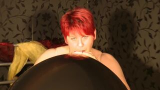Annadevot - Black Balloon, golden heels, red fingernails - 10 image