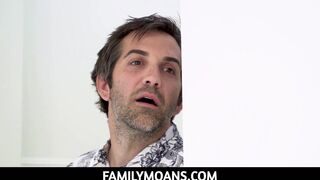 FamilyMoans - Dark Brown Legal Age Teenager Stepdaughter Family Stuffed By Stepdaddy - Gianna Dior, Marcus London - 2 image