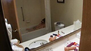 Highandhorny22 hotel bathtub fun!! - 5 image