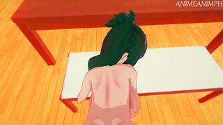 Fucking Deku's Mom Inko Midoriya Until Creampie - My Hero Academia Anime Hentai 3d Uncensored - 14 image